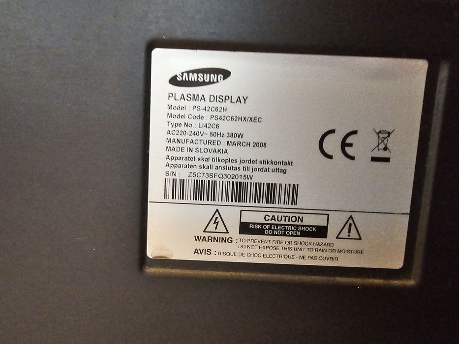 TV Samsung 42cale + dekoder