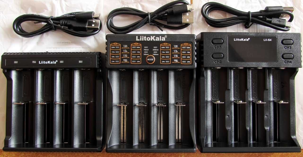 Зарядные устройства LiitoKala Lii100 100C 202 402 Lii-S1 S2 C2 PL2 M4S