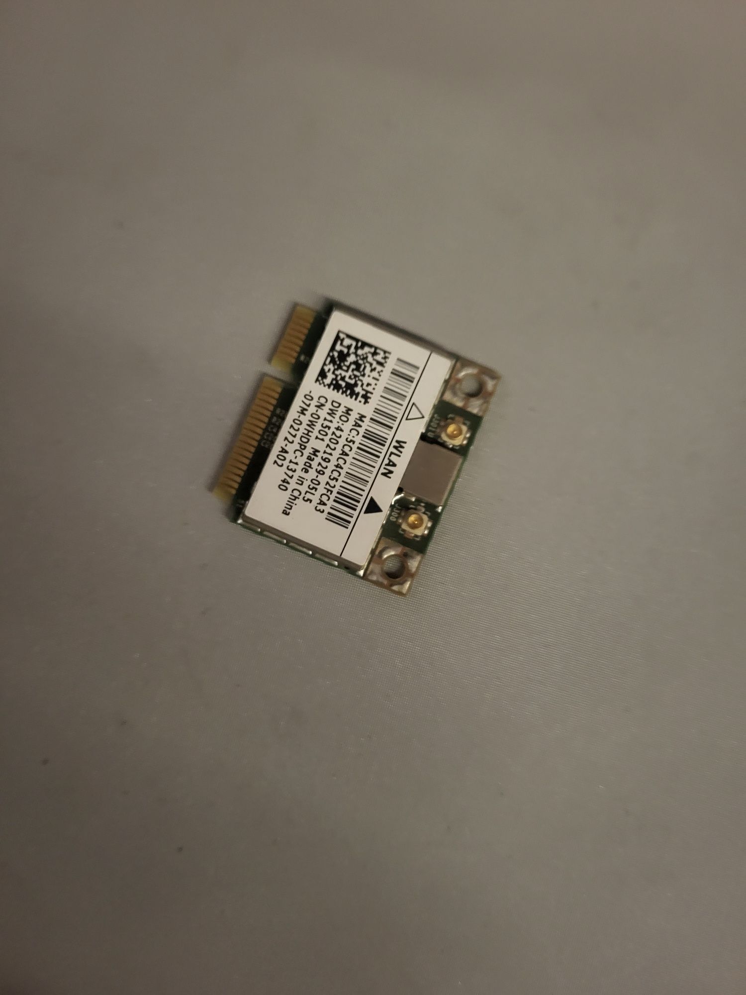 Sprzedam Kartę sieciową WIFI do laptopa DELL Inspiron M5010