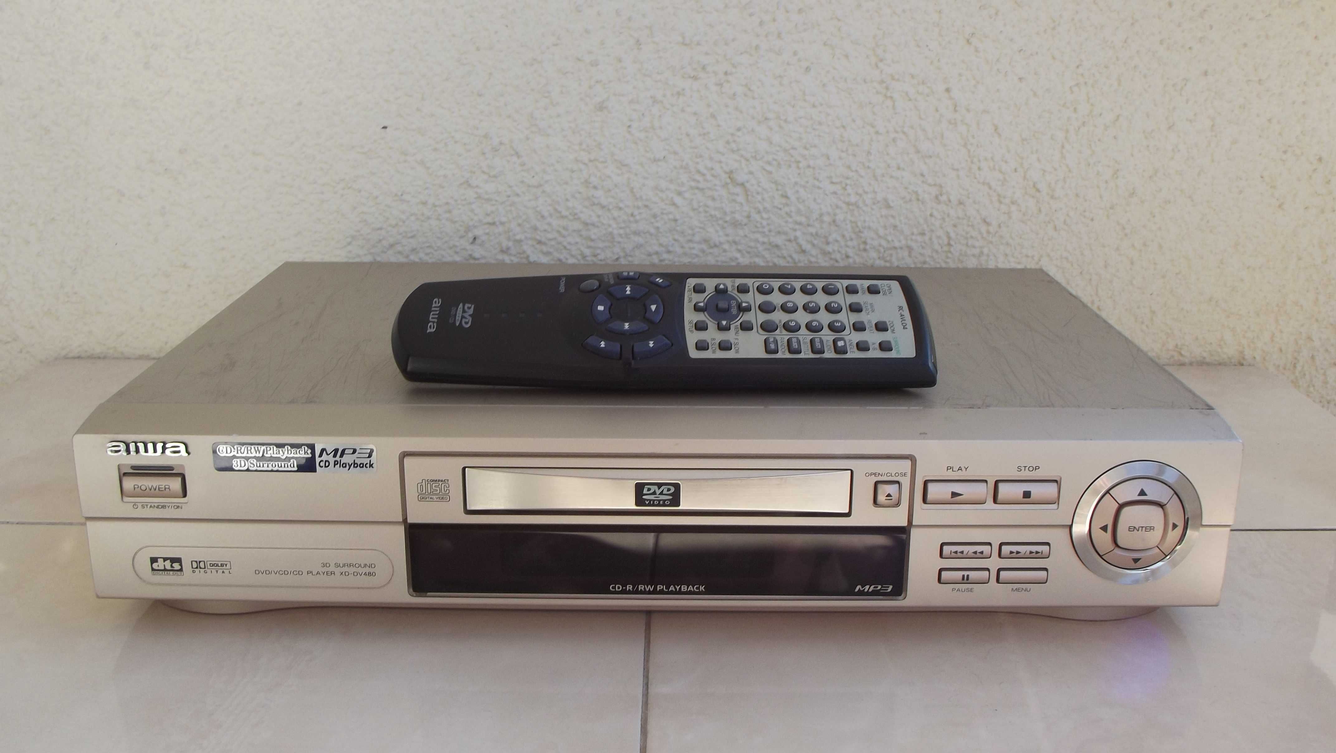 Odtwarzacz DVD AIWA XD-DV480 Czyta cd i cd-r