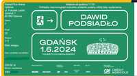 Bilet na koncert Dawid Podsiadło w Gdańsku 01.06.2024