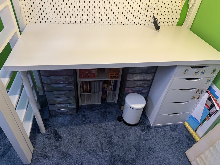 Biuro ikea 140x60 stan bdb