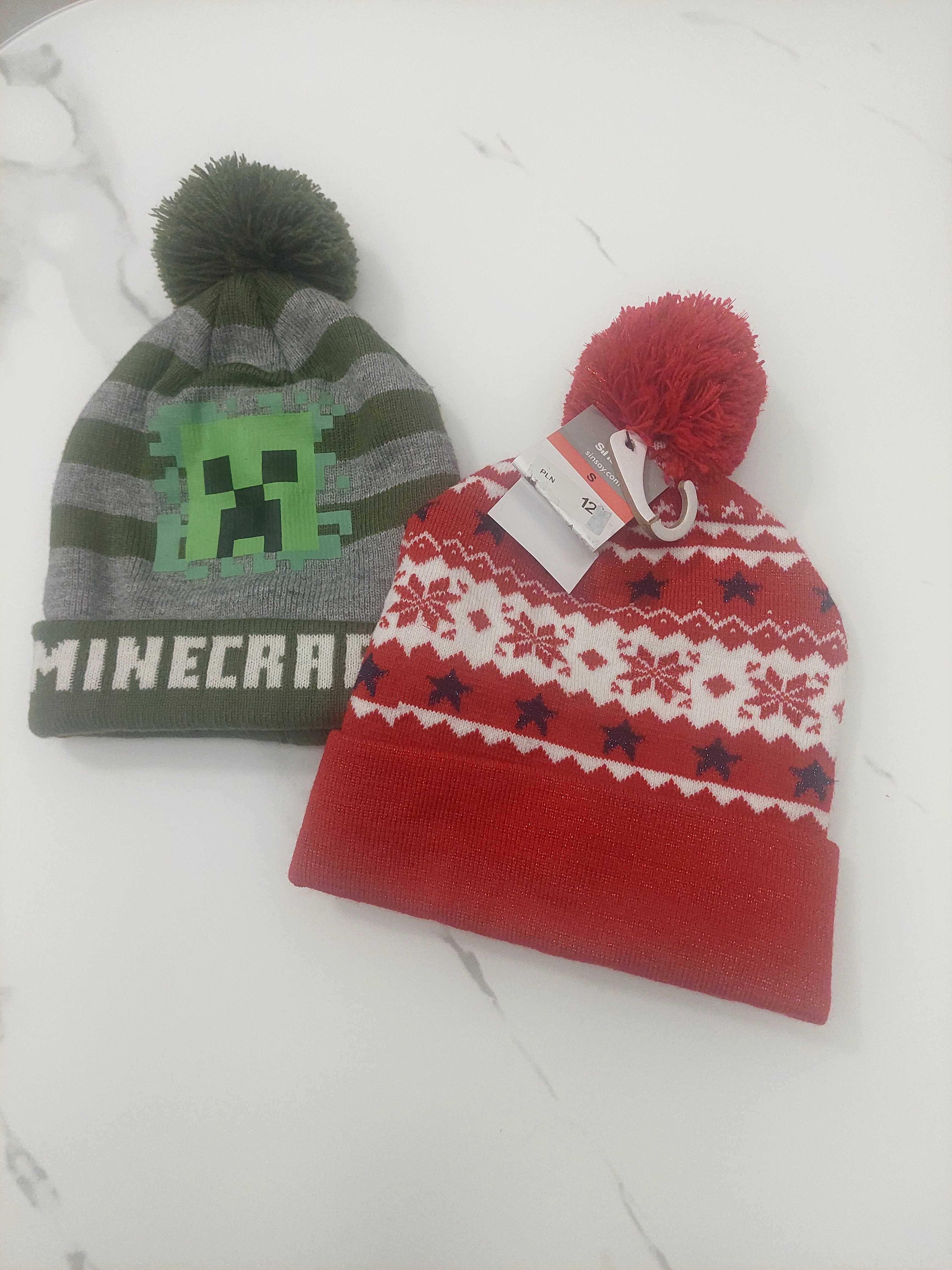 Zestaw czapek dla chłopca 2-3 lata Minecraft