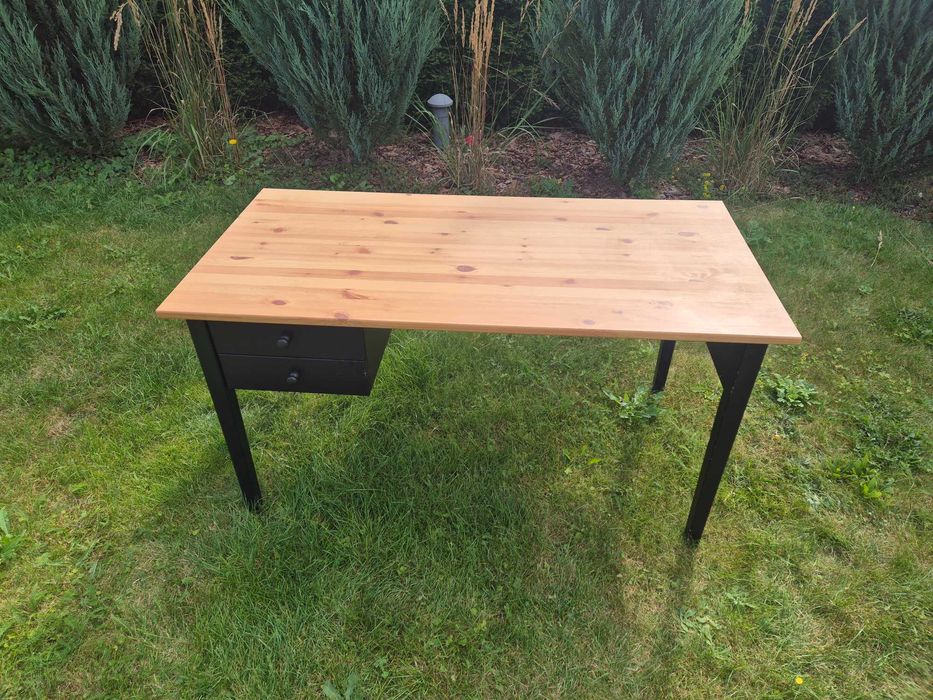 Biurko drewniane duże 70x140 cm IKEA