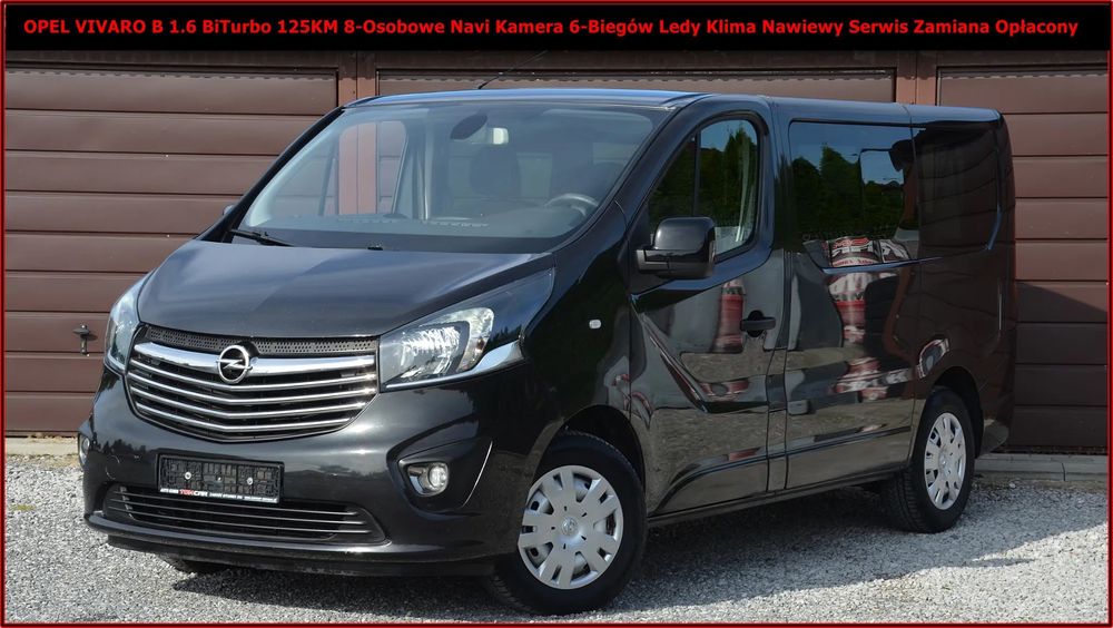 Opel Vivaro Opel Vivaro B 1.6 BiTurbo 125KM Ledy Navi Kamera 8-Osobowy 6-Biegów