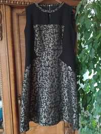 Sukienka Monnari 40 M/L, czarna/zlota,  Solar Midori Bialcon
