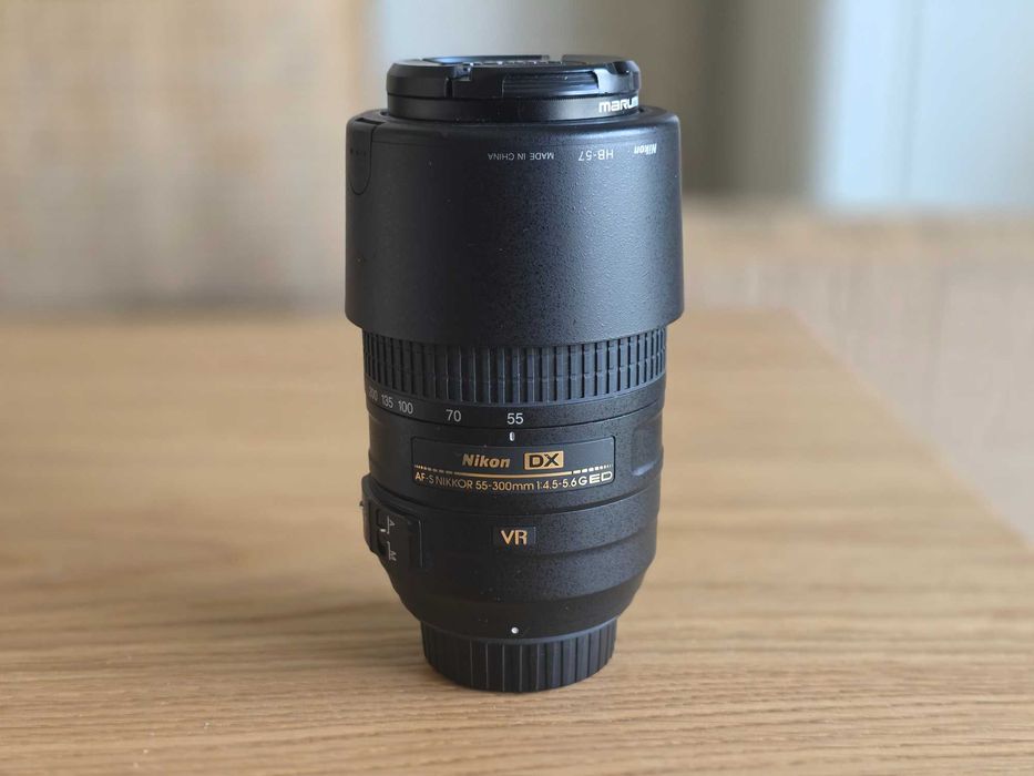 Obiektyw Nikon Nikkor 55-300 mm VR G ED AF-S teleobiektyw UV pudełko