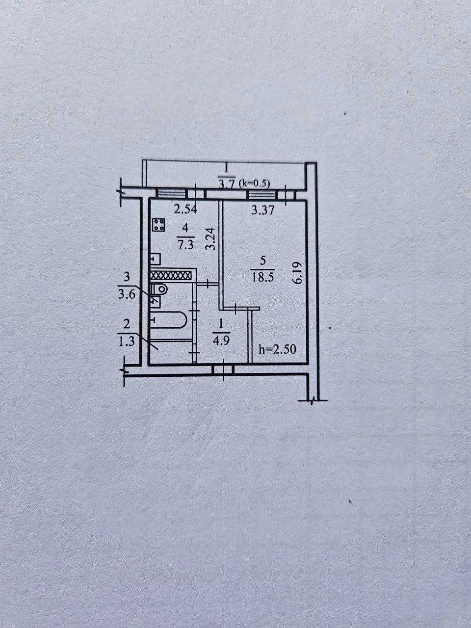 Продам 1к квартиру, 40м2, ж/м Тополь-3