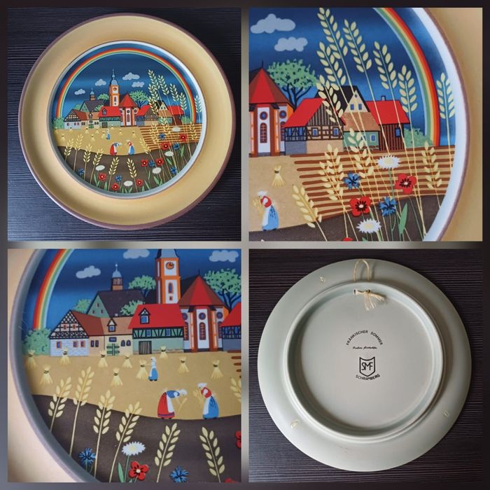 Тарілки Schramberg " Пори року" Folkart. Germany.Вінтаж. 1970-80 pp