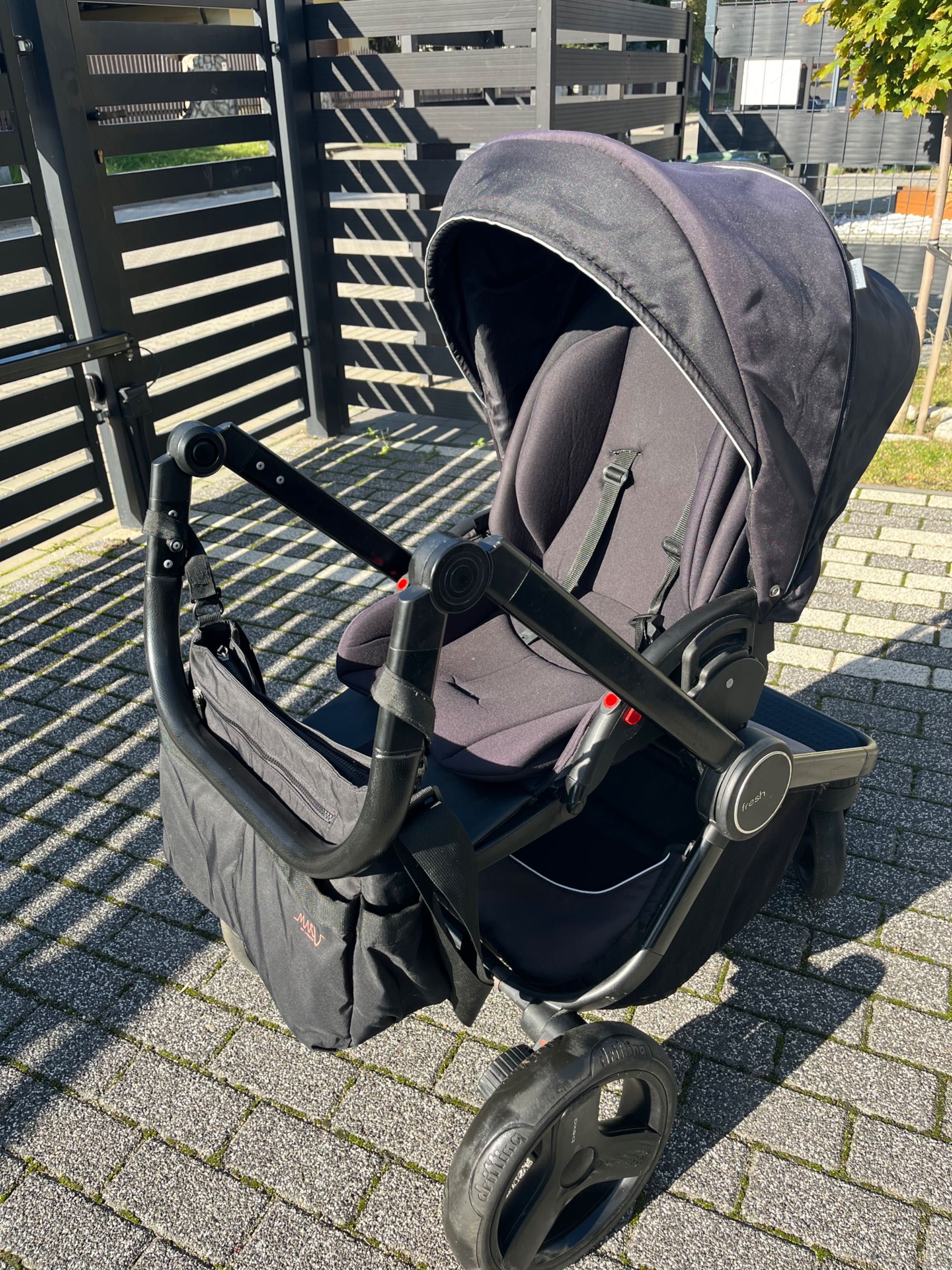 Wózek Bexa Fresh 2w1 Gondola Spacerówka + adaptery do Cybex Aton