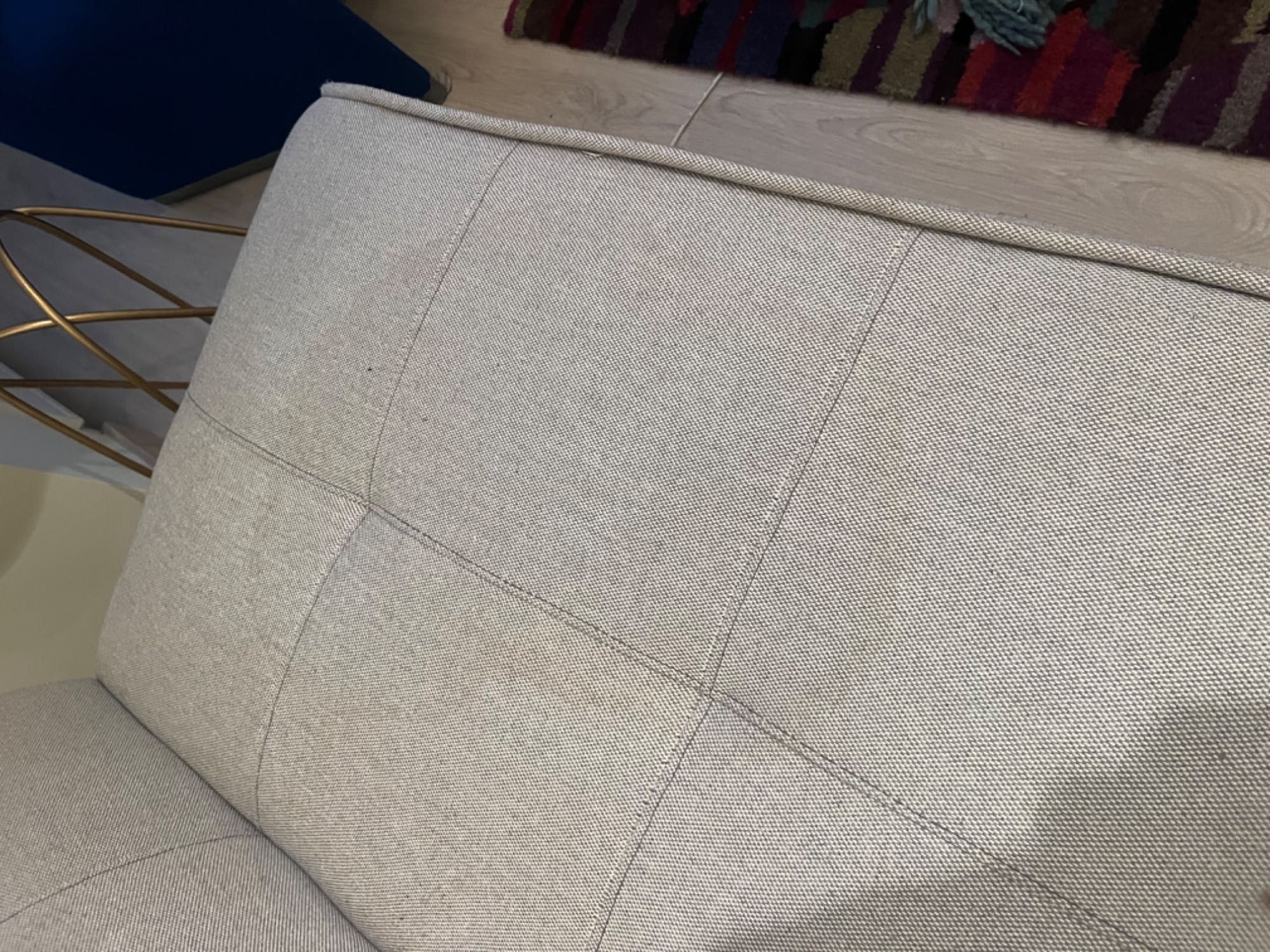Sofá cama futton da area em tecido cinzento cinza beige