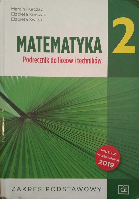 Matematyka podręcznik pazdro 2 klasa podstawa