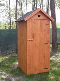 Toaleta drewniana ogrodowa wychodek wc szalet