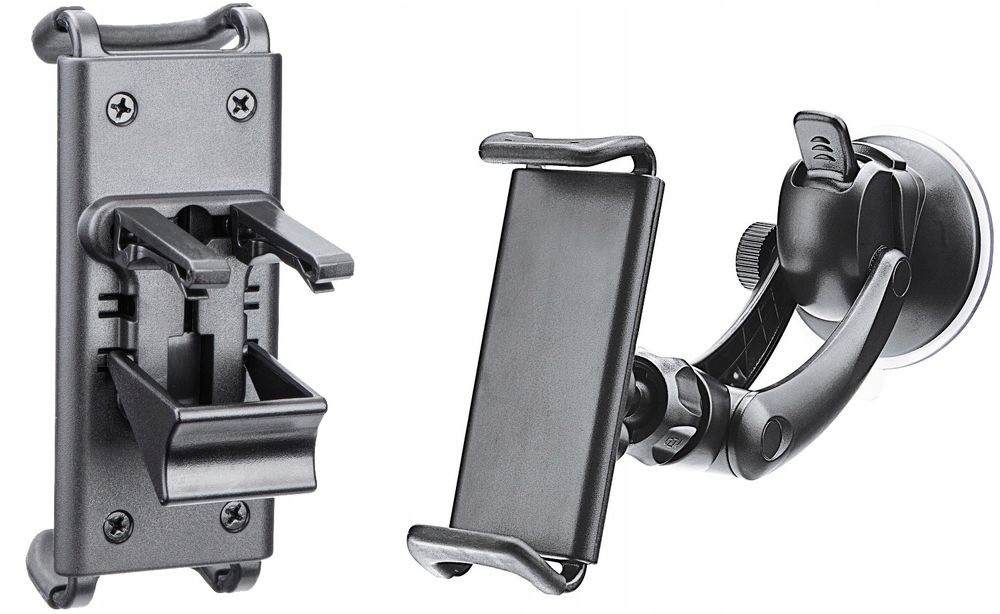 Uchwyt Samochodowy Na szybę , na kratkę nawiewu czarny, bez marki