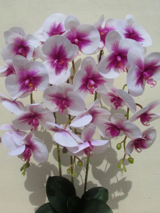 storczyk sztuczny BIAŁY RÓŻOWY storczyki sztuczne orchidea kwiaty