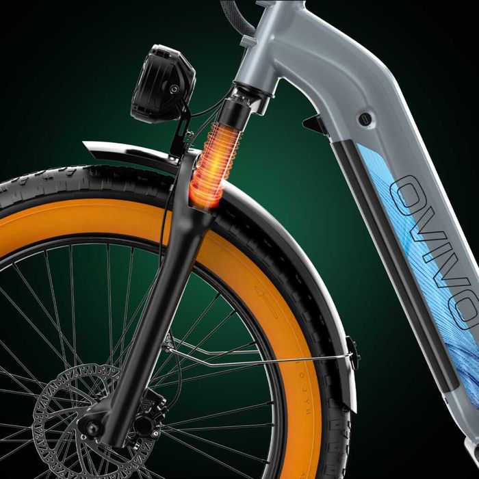 Rower Elektryczny Ovivo Hyper V6 | 250W | 48V/20Ah| Żółty | Gwarancja