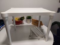 Mesa e banco branco plástico bebé e criança