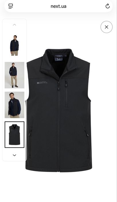 Mountain Warehouse Grasmere Mens водонепроникний жилет на флісі