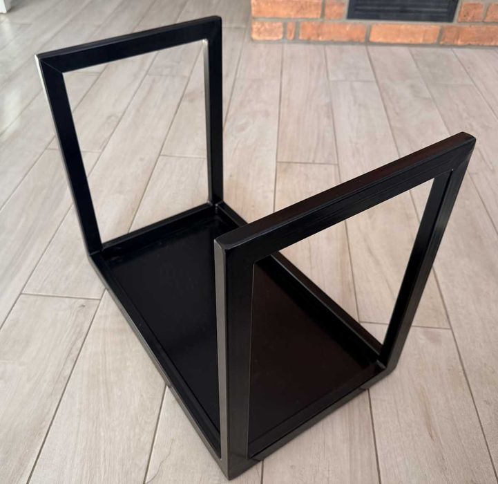 Metalowy kosz na drewno 50x30x40 cm