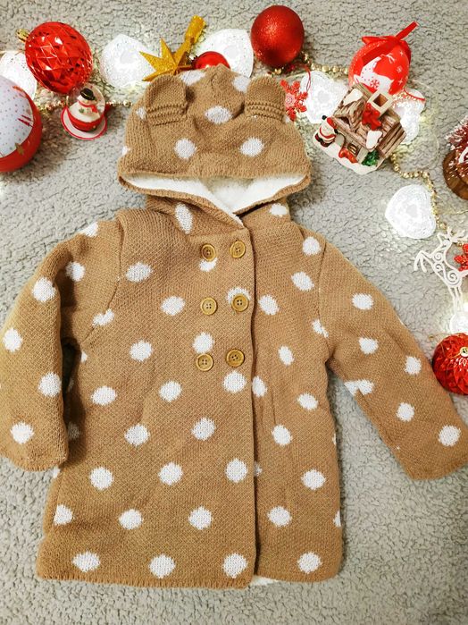 Светр, пальто, Waikiki, кардиган, з вушками, тренч, бежевий