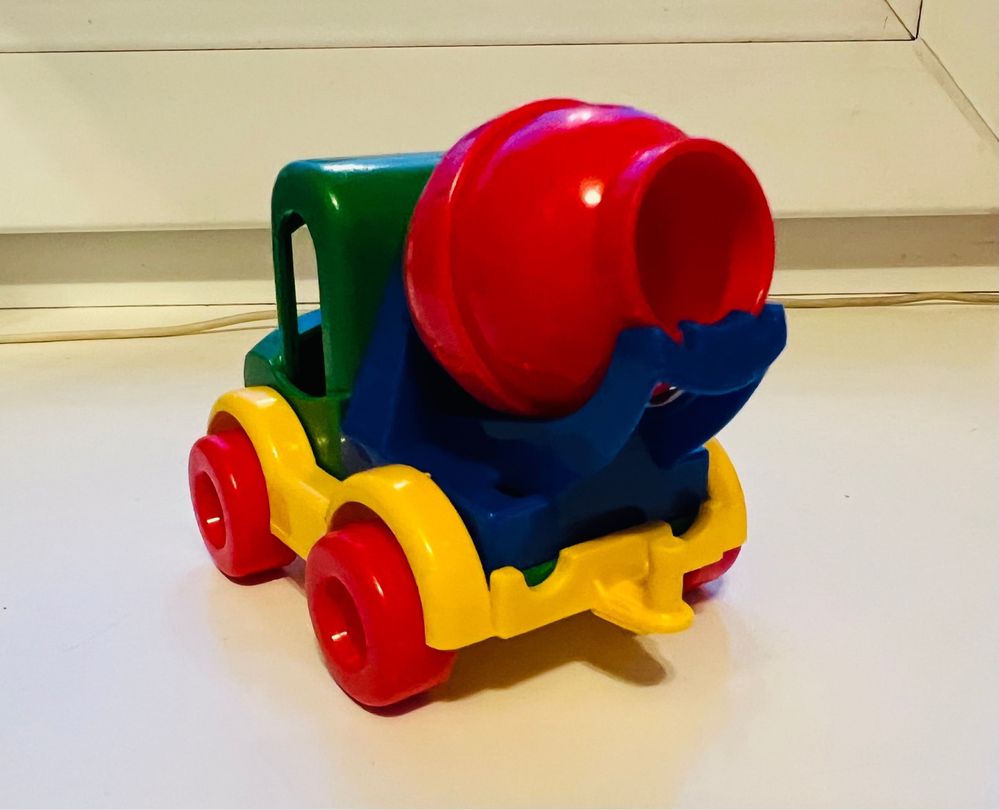 Машинка машина бетономешалка Wader детская игрушка пластик