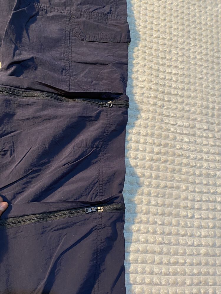 Синие трекинговые штаны трансформеры карго на утяжках COLUMBIA | XL р