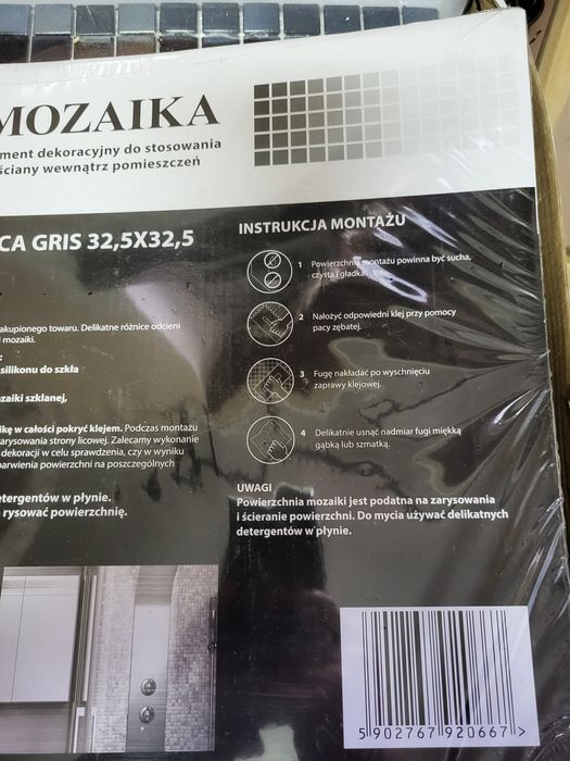 Mozaika szklana ateca gris 32,5x32,5