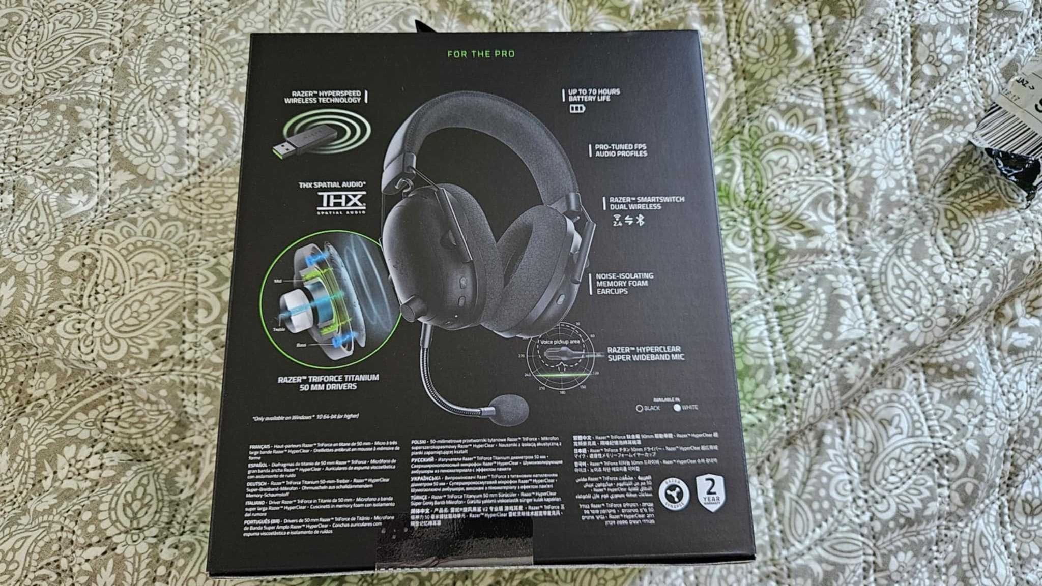 NOWE! Słuchawki RAZER BlackShark V2 Pro 2023 Bezprzewodowe Czarne