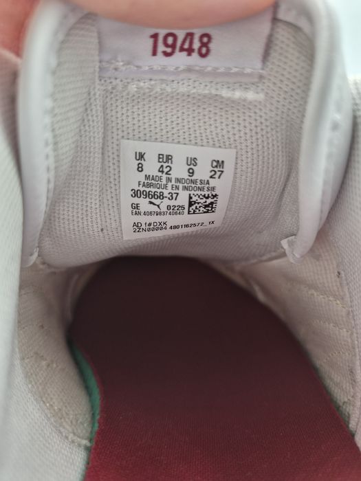 Sneakersy unisex białe Puma 42