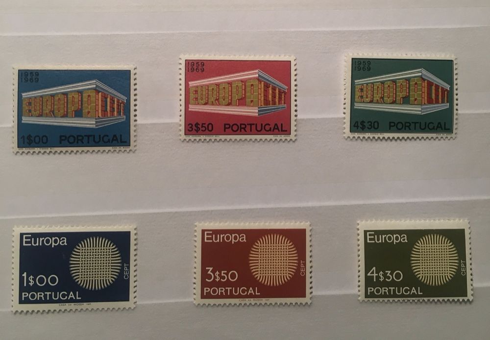 Selos Portugal - Europa CEPT 1965/67/68/69/70/71/73/74/75/76