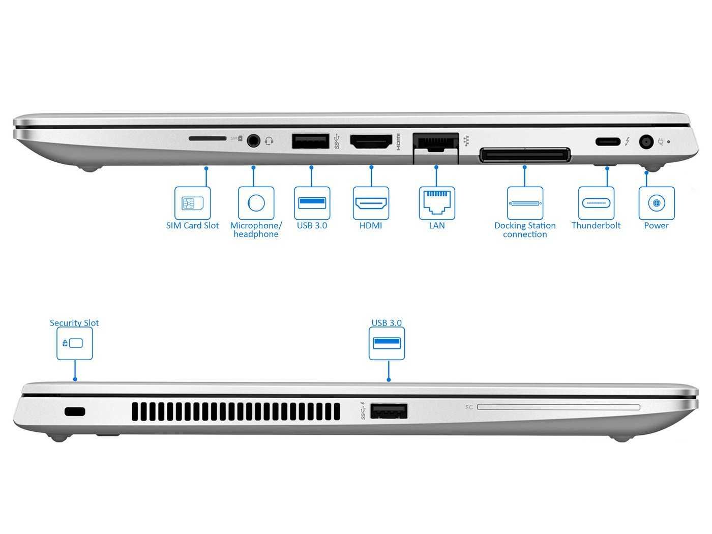 HP EliteBook 830/840 G5 de 13,3"ou 14" 8ªG|I5|16G-Dr4|NVMe512G|R+M|W11