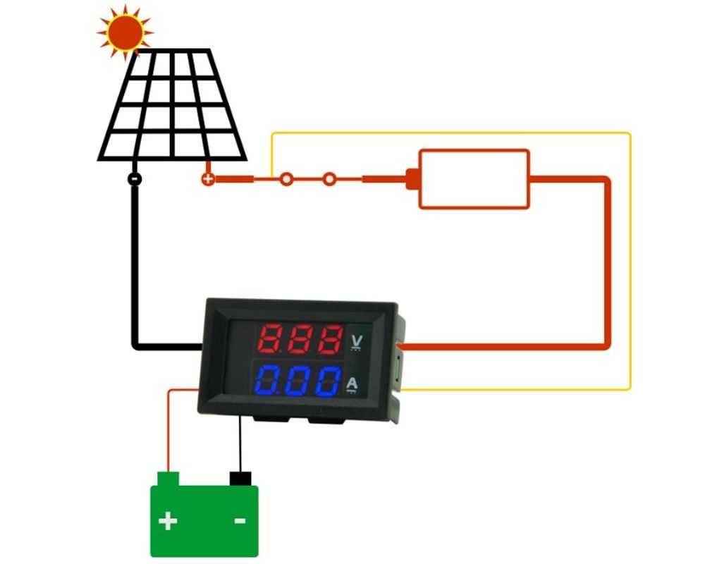 Вольтметр/амперметр DC 100V/10A (с резистором)