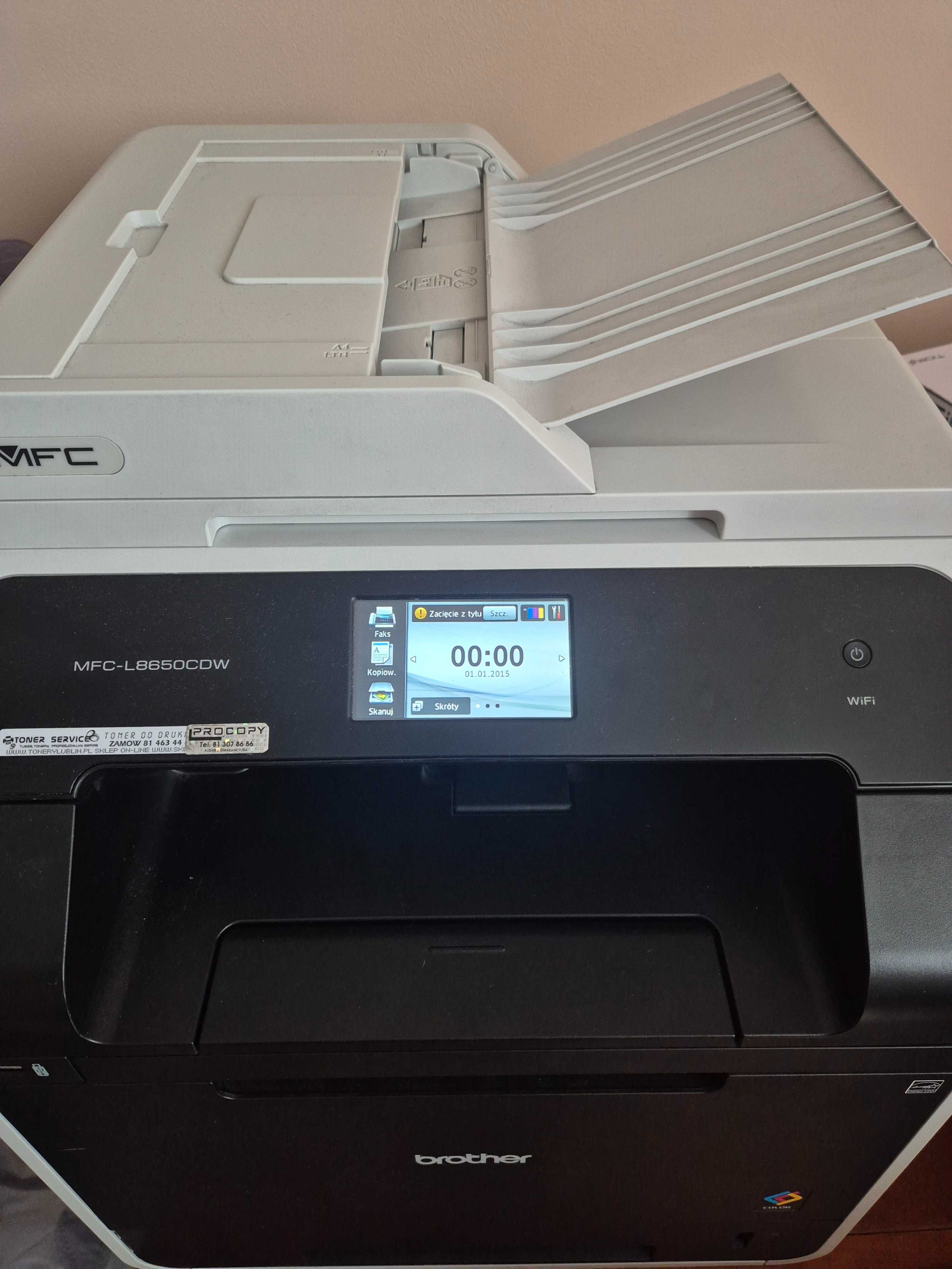 Drukarka Brother MFC-L8650CDW kolorowa uszkodzony bęben