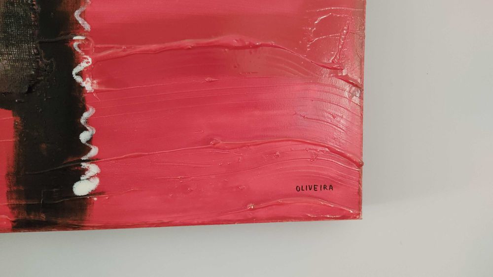 Pintura abstrata em tela