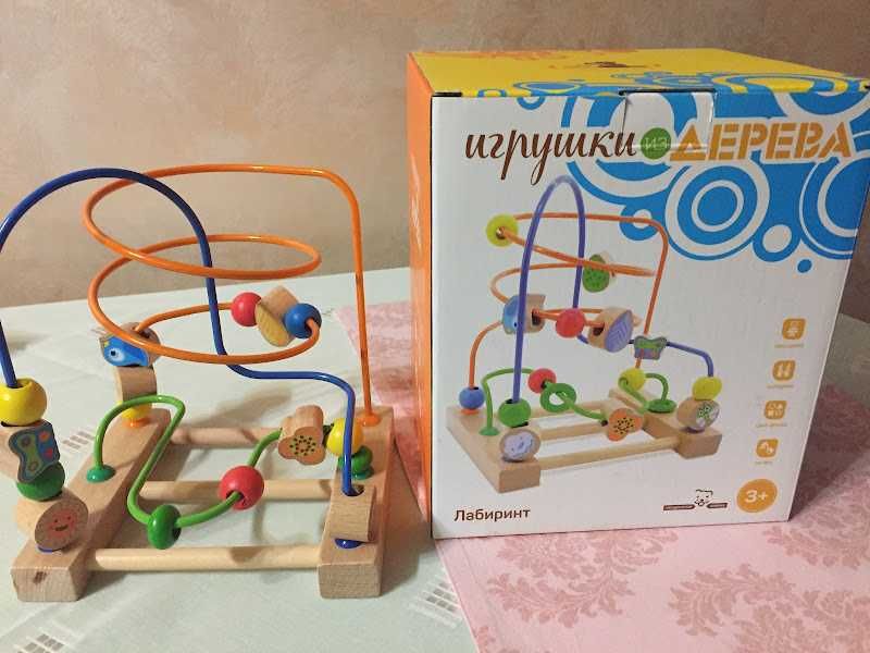 Игрушки из дерева. Лабиринт. Игра. Обучение. Развитие.