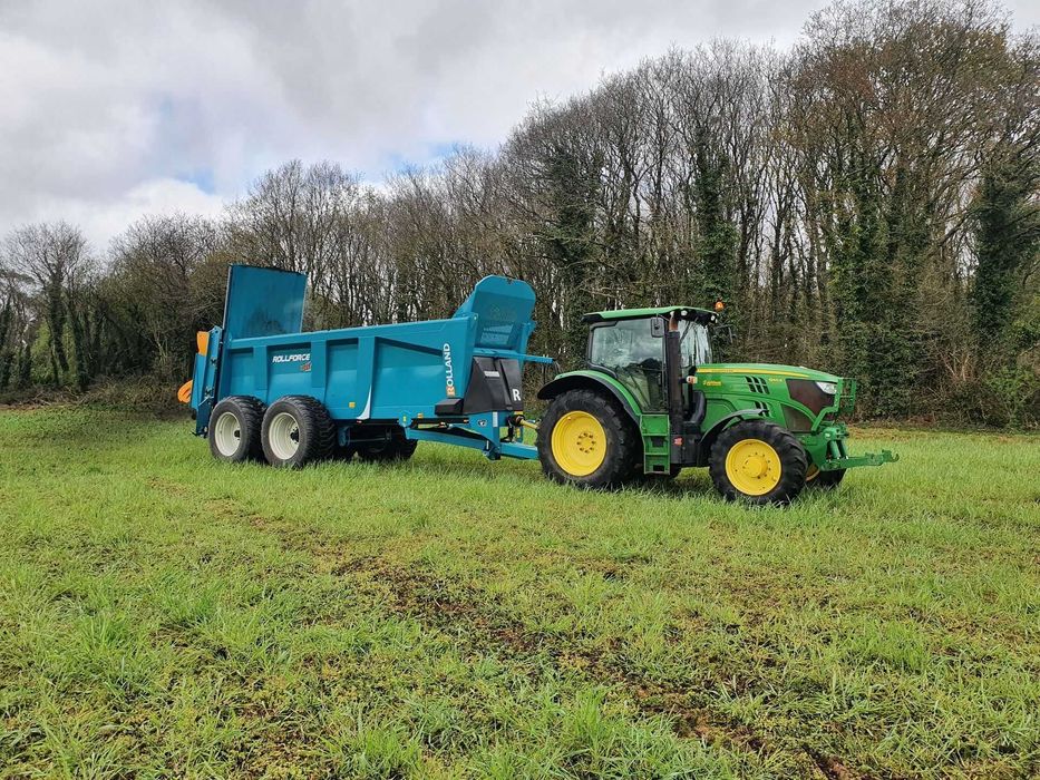 Rozrzutnik obornika ROLLAND FOLLFORCE 7322 wałki poziom 18 ton TANDEM