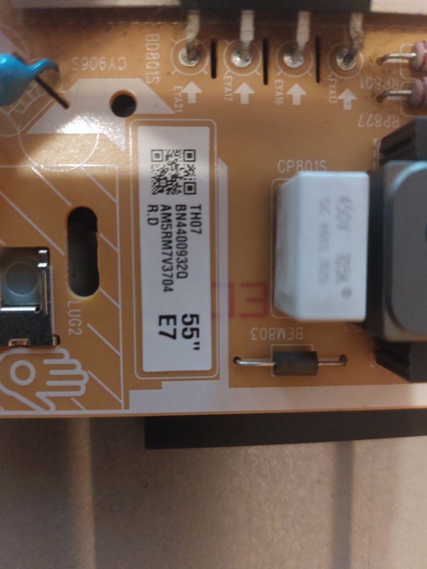 Telewizor Samsung UE55RU7102K - rozbitek - na części - elektronika ok