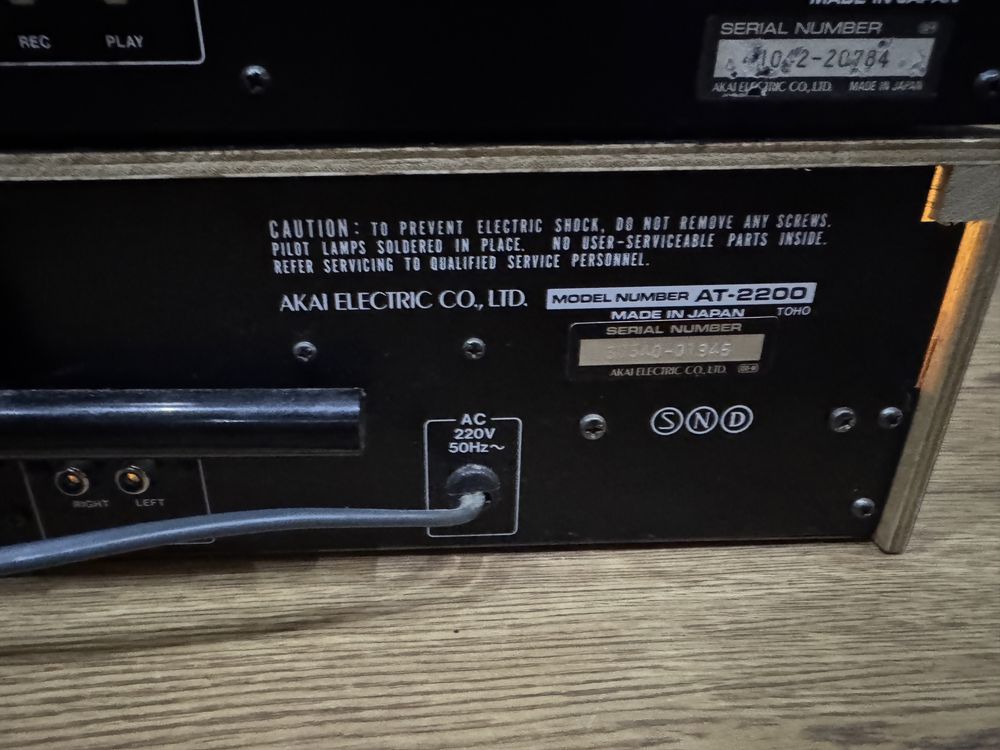 Akai AM2250 i AT 2200 Tuner i wzmacniacz