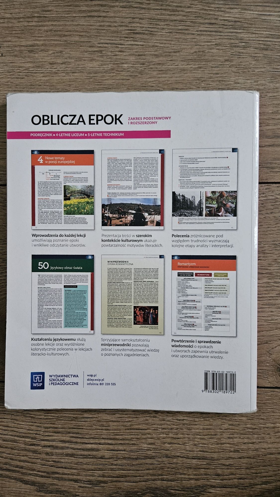 Podrecznik j.polski Oblicza Epok 2.1 Wsip