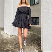Сукня українського бренду el milas плаття міні в горошок