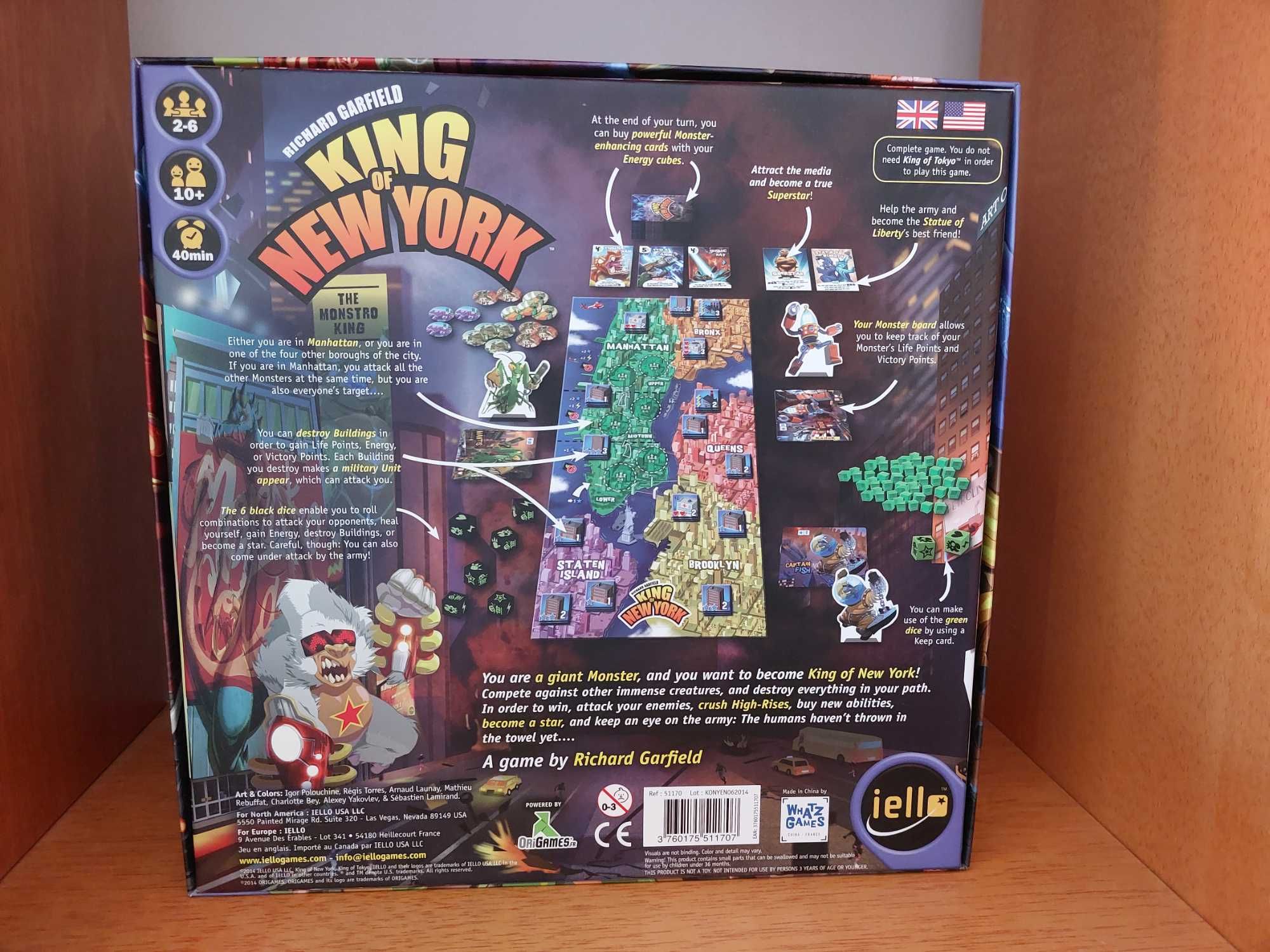 King of New York (Board Game Jogo de Tabuleiro)