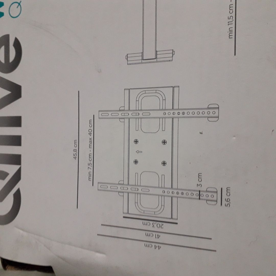 Suporte de parede para TV, inclinavel, 45 kg