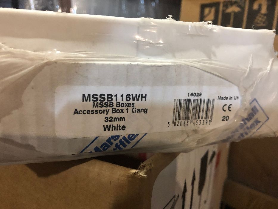 підрозетник монтажна коробка Marshall Tufflex MSSB116WH White 1