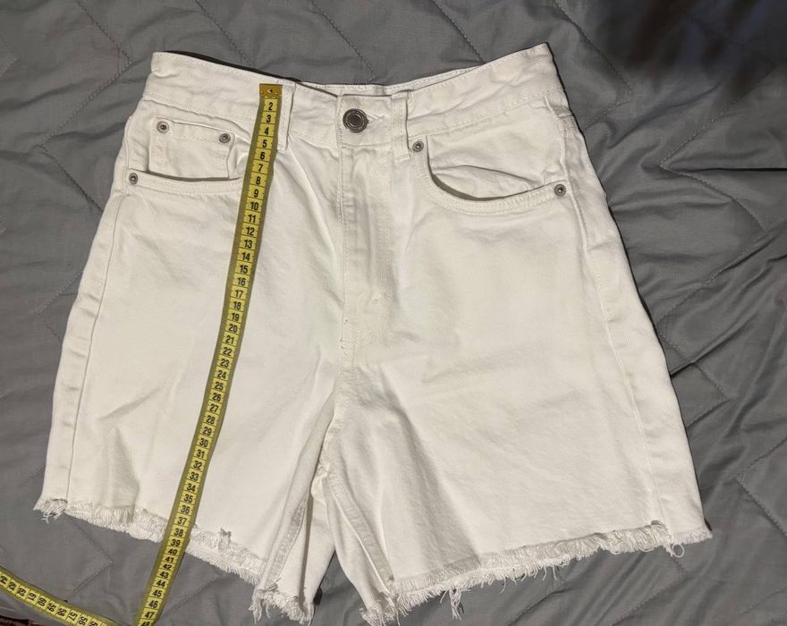 Шорти джинсові білі