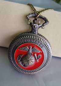Zegarek  na łańcuszku- US Marine Corps