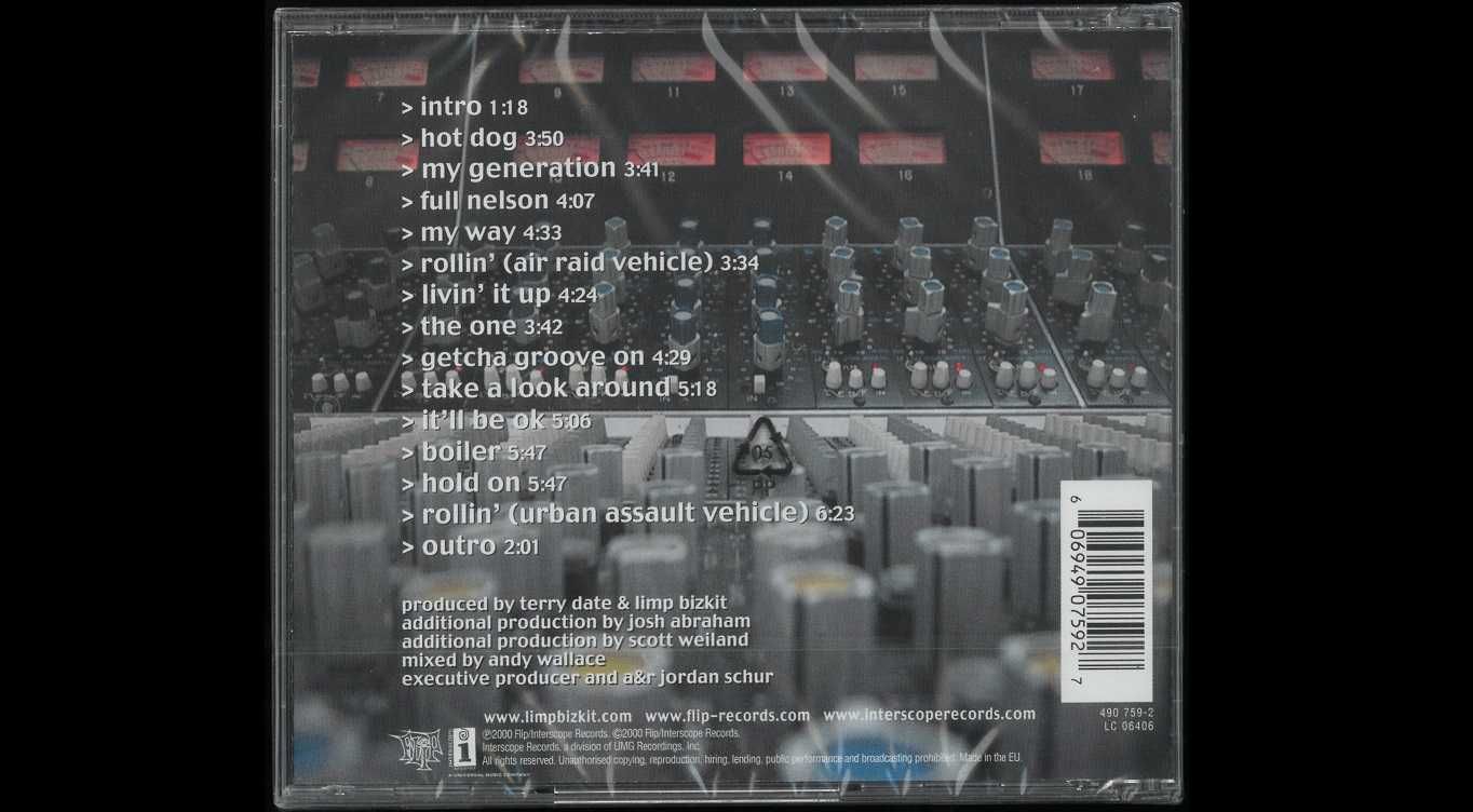 Limp Bizkit – Chocolate Starfish And The Hot Dog... Płyta CD. Nowa