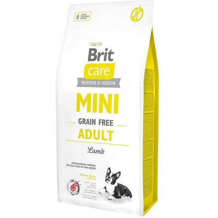 Brit Care Mini Adult Lamb 7 кг з ягням для собак міні порід. Бріт Кеа