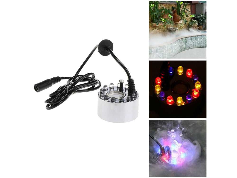 Generator pary jonizator nawilżacz + zasilacz oświetlenie RGB 25W 230V