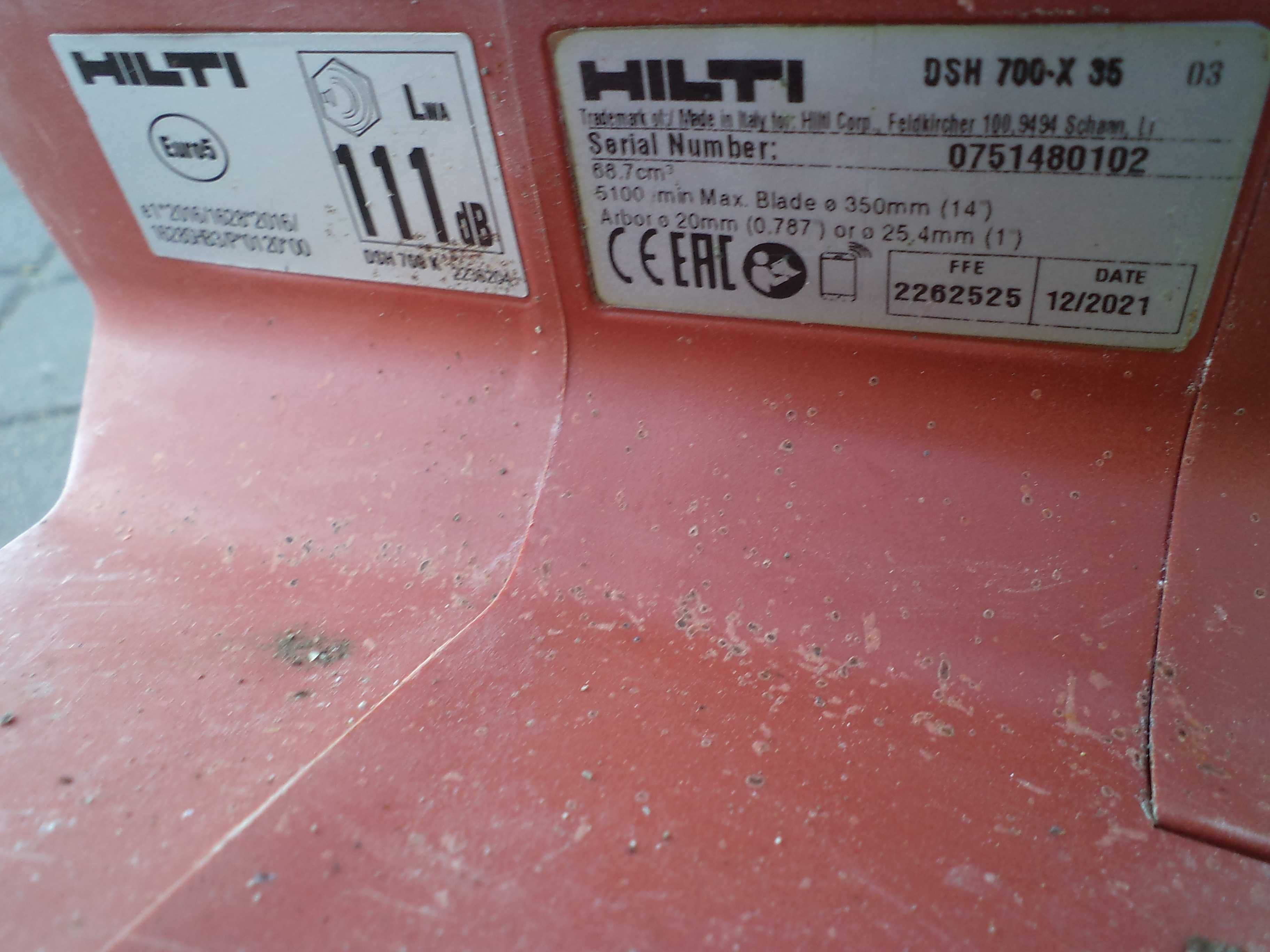 Piła do betonu stali Hilti DSH 700