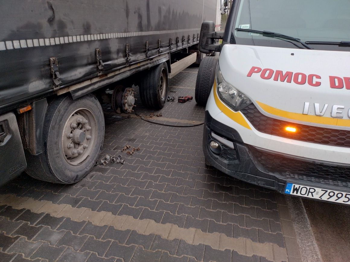 Pomoc Drogowa 24h transport maszyn Serwis Mobiny Wulkanizacja Ostrów M